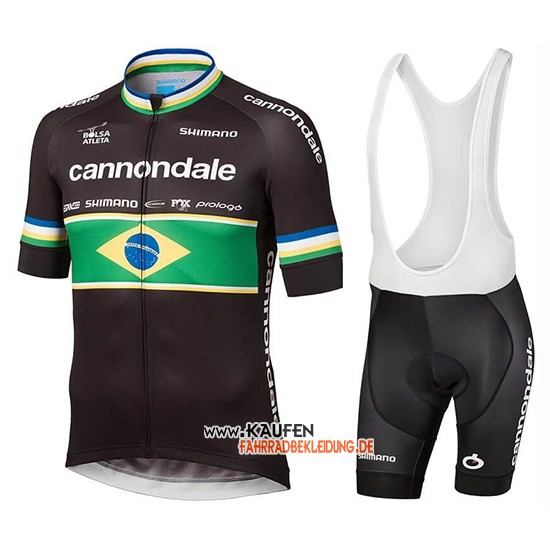 Cannondale Shimano Campione Brasilien Kurzarmtrikot 2019 Und kurze Tragerhose